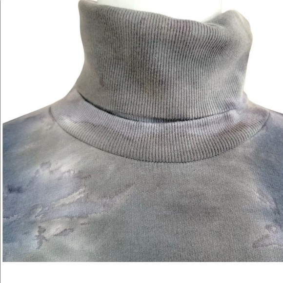 NWT Young Fabulous & Broke Turtle Neck Slit Zipper Tye Dye Dress Size M - Picture 3 of 9